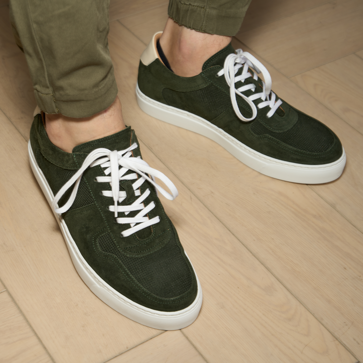 Palermo - Army Green Suede