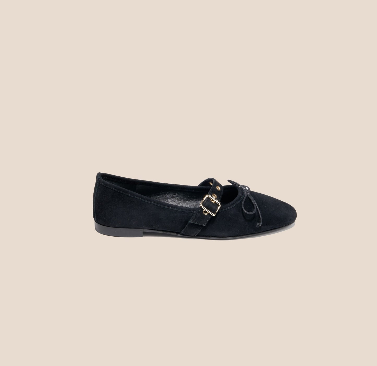 Como Buckle - Black Suede