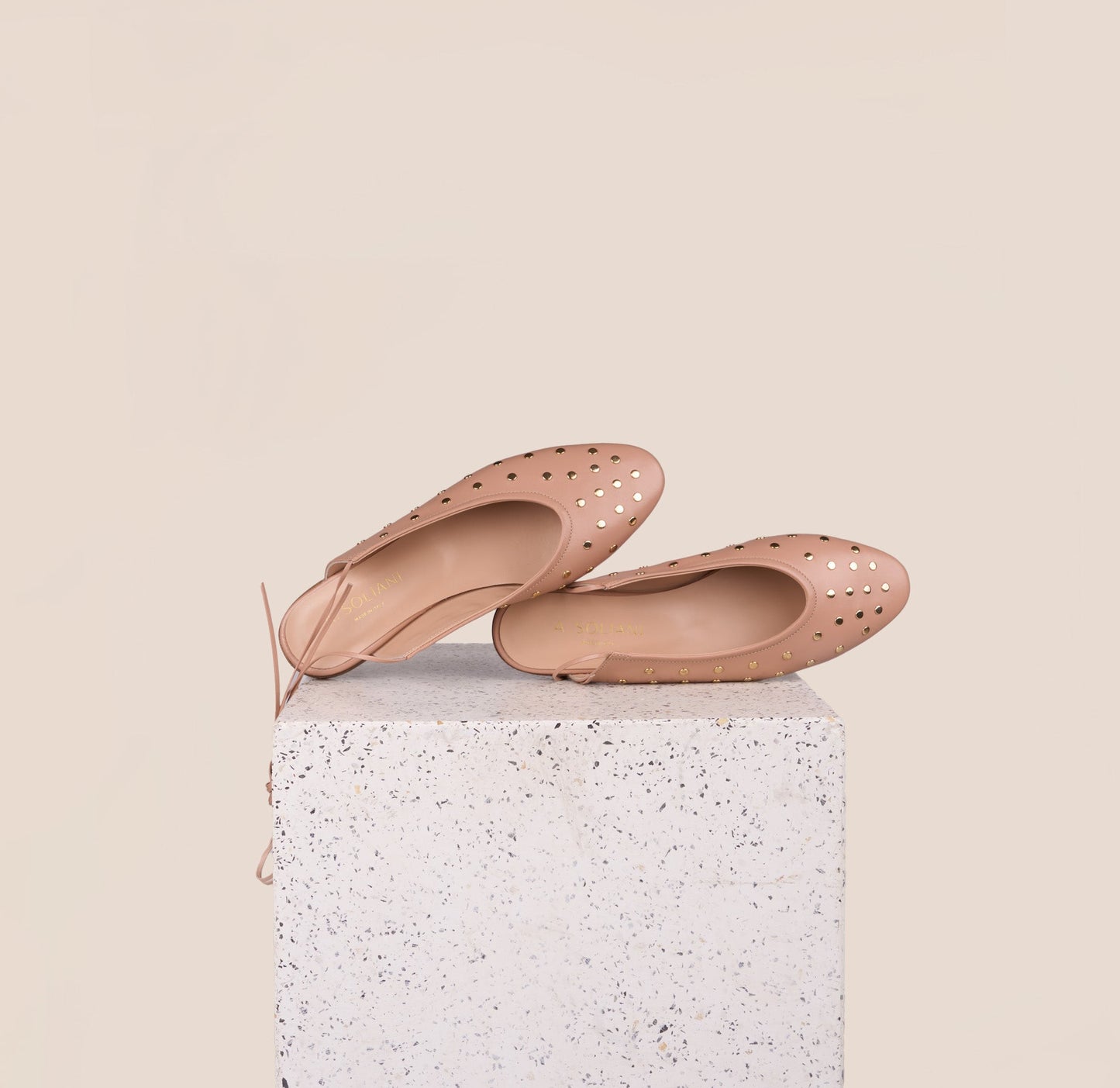 Como Ties Studs - Nude