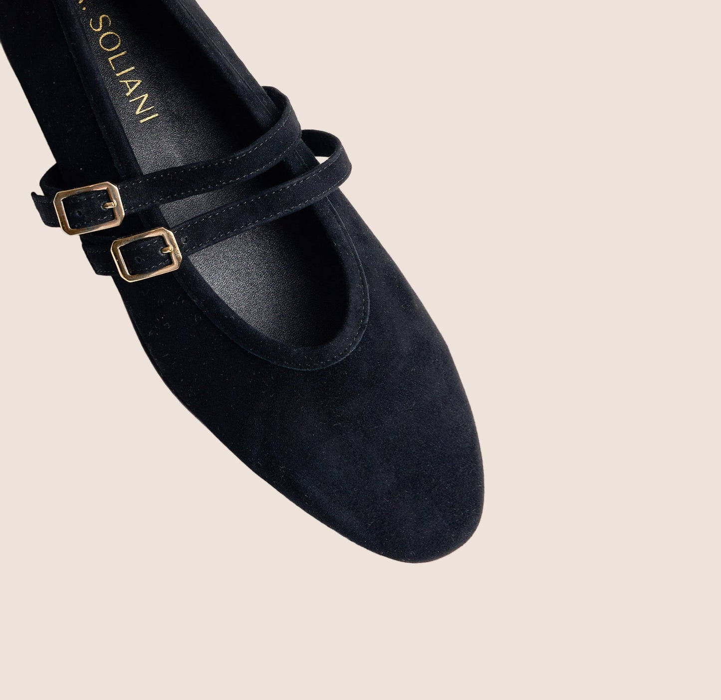 Cori 2 Buckle - Black Suede