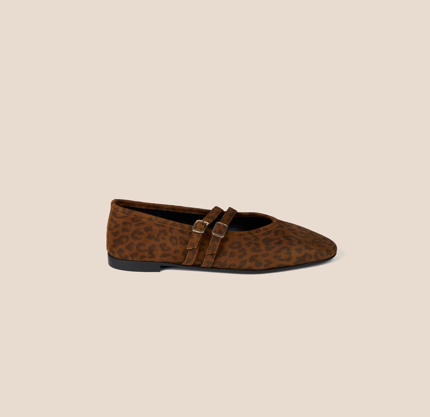 Cori 2 Buckle - Leopard Suede